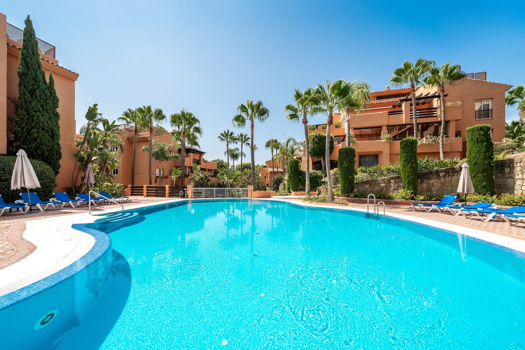 The communal pool
